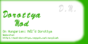 dorottya mod business card